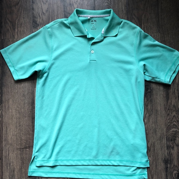 Adidas | Mens Textured ClimaLite Golf Polo sz M - Picture 2 of 6